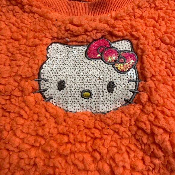 Hello Kitty Sherpa Fleece Sweatshirt Girls Size 4T - Picture 3 of 7